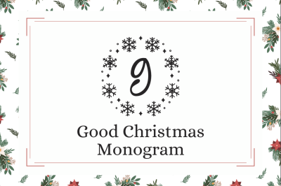 Good Christmas Monogram