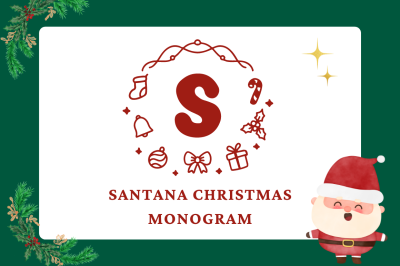 Santana Christmas Monogram