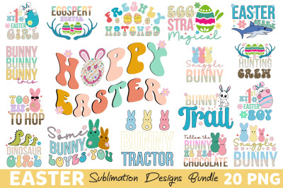 Easter Sublimation PNG Designs Bundle