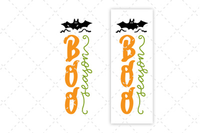 Halloween Porch Sign SVG Boo Season