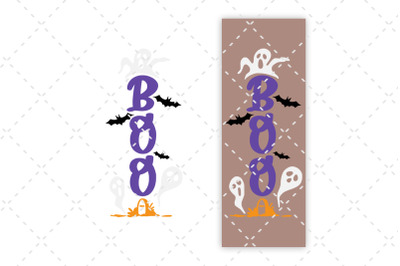 Halloween Porch Sign SVG Boo