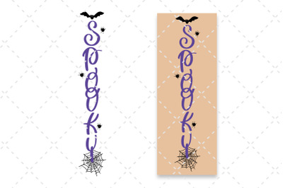 Halloween Porch Sign SVG Spooky