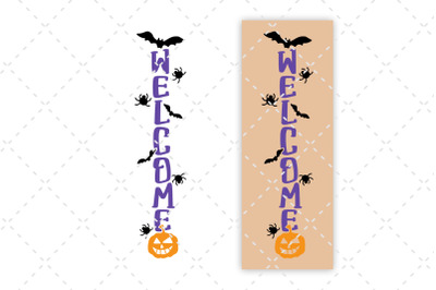 Halloween Porch Sign SVG Welcome