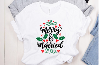 Our First Christmas Together SVG Merry and Merried