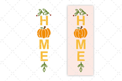 Fall Porch Sign SVG Home