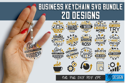 Business SVG Keychain Bundle | Business Quotes SVG Design