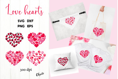 Love Heart PNG, SVG. Valentines Day Hearts. Hearts Design