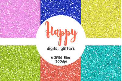 Bright Digital Glitter | Psychedelic Backgrounds