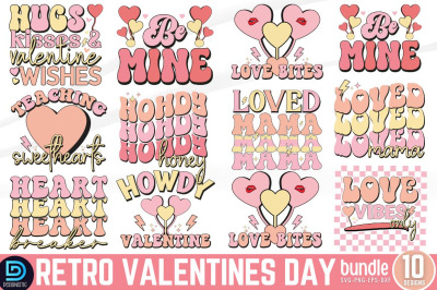 Retro Valentines Day SVG Bundle