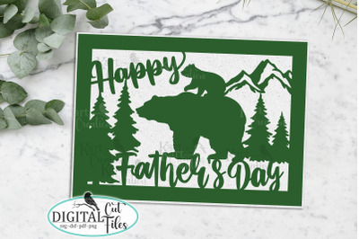 Happy Fathers day card svg for Cricut Silhouette Laser cut