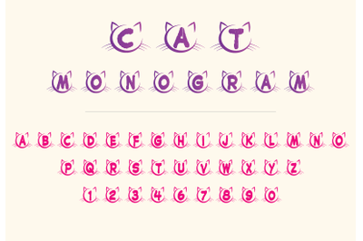 Cat Monogram