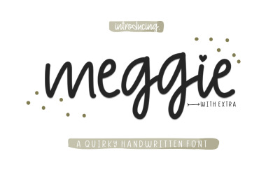 Meggie - Handwritten Typefaces