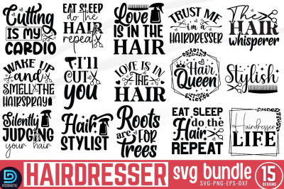 Hairdresser SVG Bundle