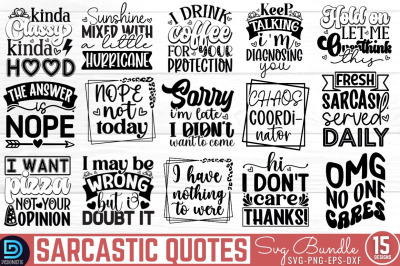 Sarcastic SVG Bundle