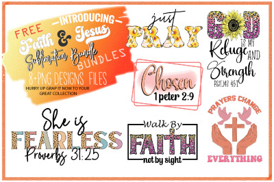 Faith &amp;amp; Jesus Sublimation Bundle