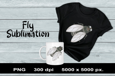 Fly Sublimation PNG Design