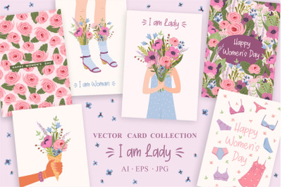 I am Lady. Card collection