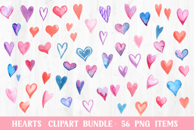 Hearts Clipart Bundle 56 items