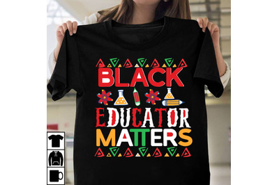 Black Educator Matters SVG Cut File, Black Educator Matters PNG