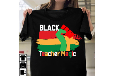 Black Teacher Magic SVG Cut File