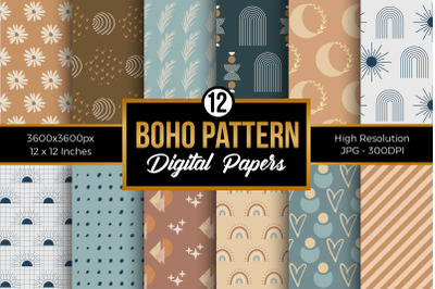 Boho Pattern Digital Papers