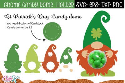 Gnome Candy Dome |St Patrick day SVG Paper Cut