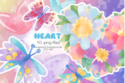 Floral Heart - PNG Files