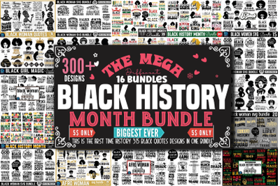 Mega Black History Month SVG Bundle