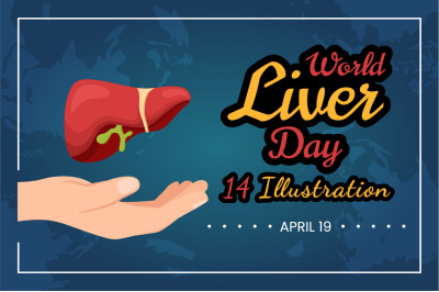 14 World Liver day Illustration