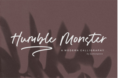 Humble Monster Modern Calligraphy Font