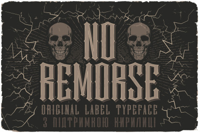 No Remorse Label Font