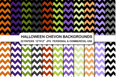 Halloween Chevron Digital Papers Halloween Background Paper