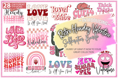 Retro Howday Valentine Sublimation/28 Design