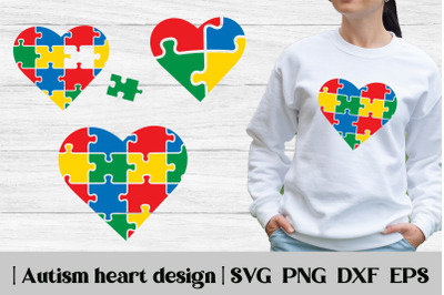 Autism heart SVG | Autism puzzle heart