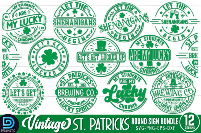 Vintage St Patrick&#039;s Day SVG Bundle