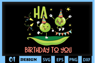 Ha Pea Birthday Pun Cute Pea