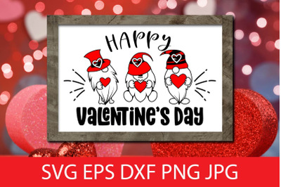 Happy Valentine&#039;s Day SVG Cut File