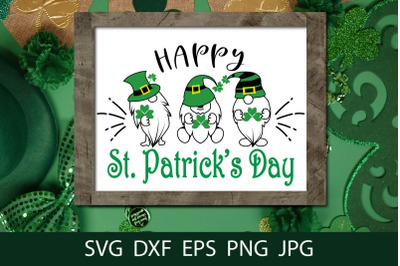 Happy St Patrick&#039;s Day SVG Cut File