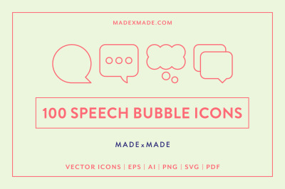Speech Bubble Icons