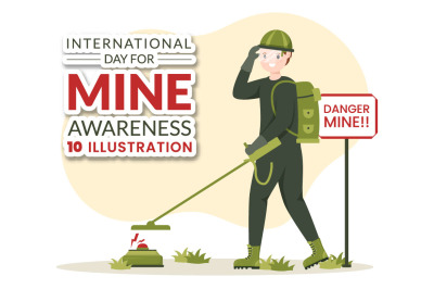 10 International Mine Awareness Day Illustration