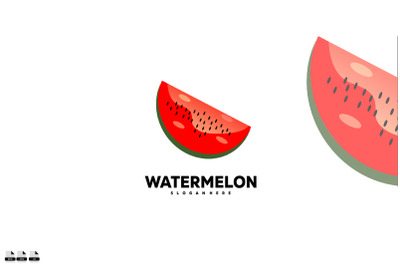 watermelon fruit design vector illustration template
