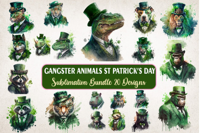 Gangster Animals St Patrick&#039;s Day Bundle