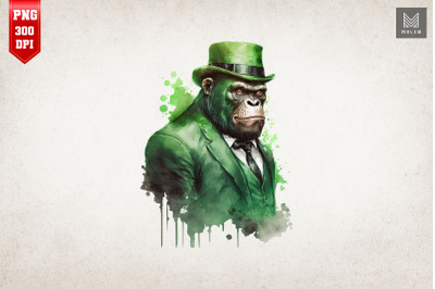 Gangster Gorilla St Patrick&#039;s Day