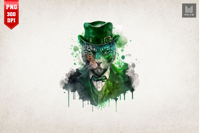 Badass Gangster Tiger St Patrick&#039;s Day 2