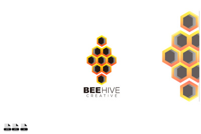 bee hive design illustration template art