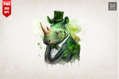 Gangster Rhinoceros St Patrick&#039;s Day