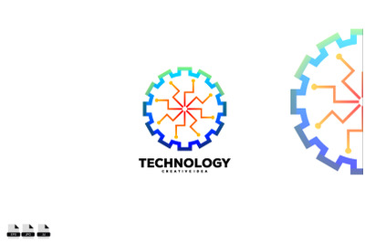 gear tech logo modern design for your business