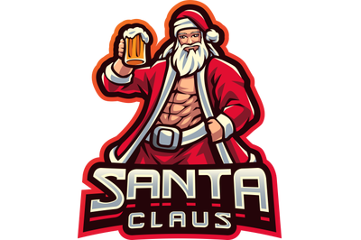 Santa claus&amp;nbsp;esport mascot logo