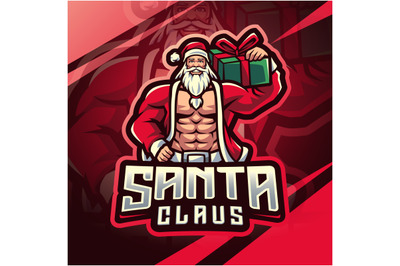 Santa claus&nbsp;esport mascot logo