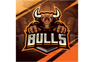 Bulls&nbsp;esport mascot logo design